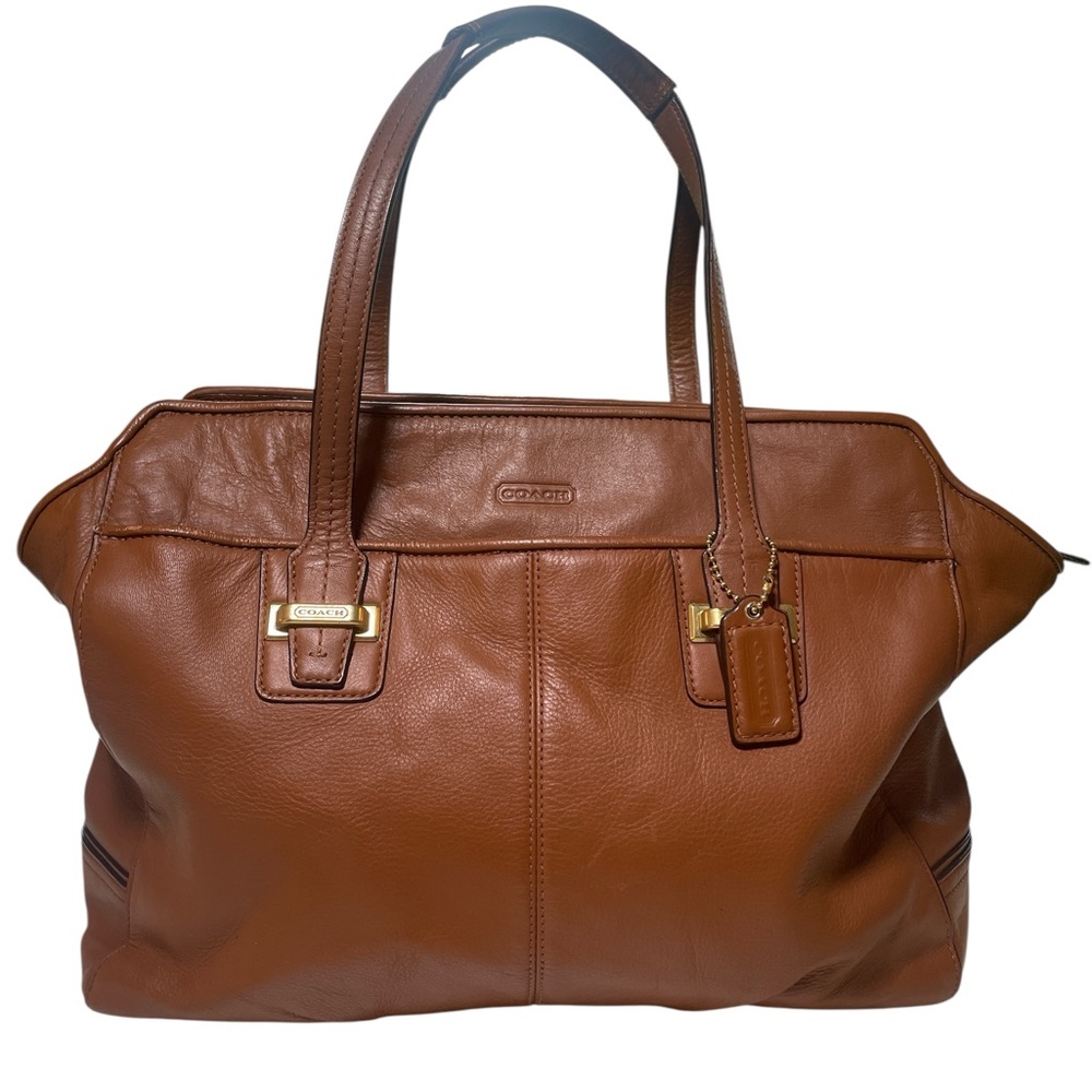 Coach Brown Leather Tote Bag - Picture 2 of 15